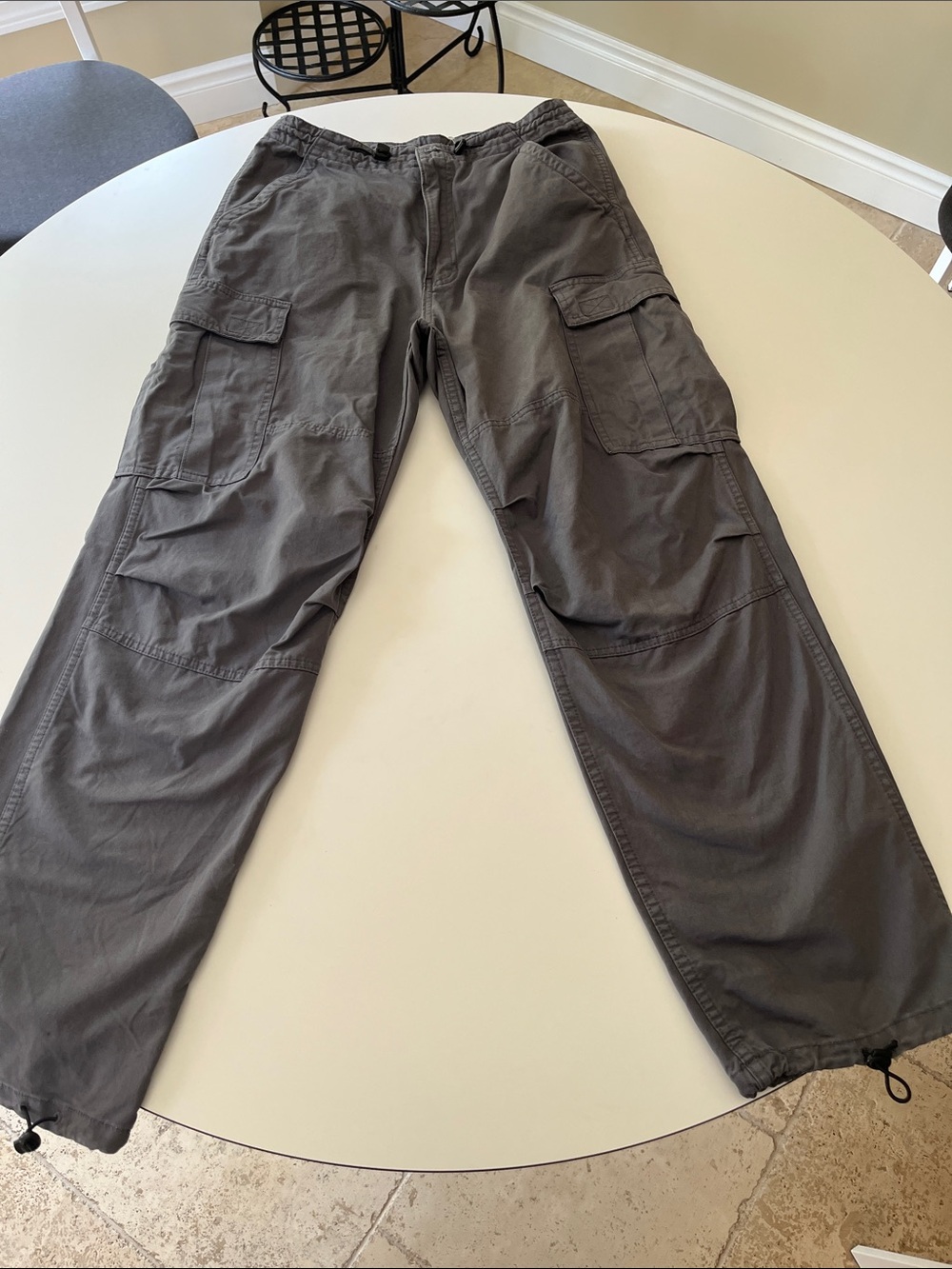 Brandy Melville Pants in Charcoal Gray - Casual Utility Fit